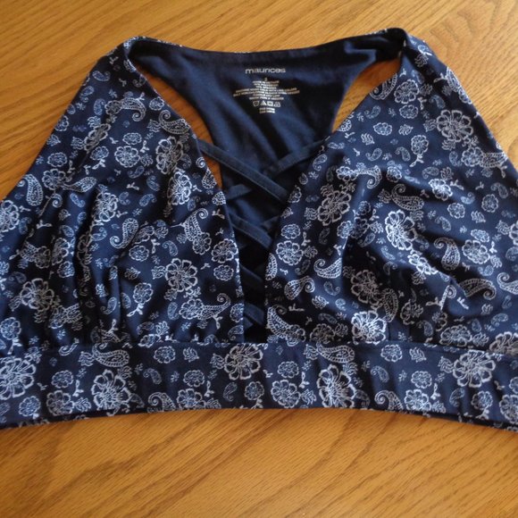 Maurices Women's in Motion Blue Sports Bra 56910 Size 2 - Picture 2 of 9